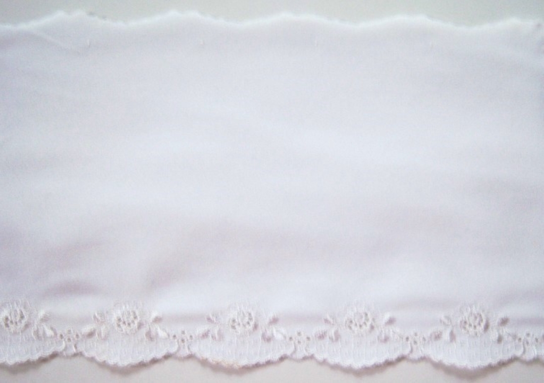 Off White Tricot Lined 6" Jersey