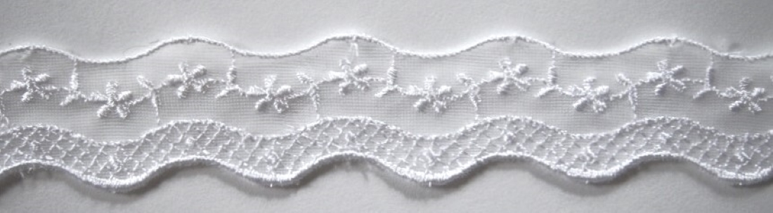 Off White 1" Double Tricot