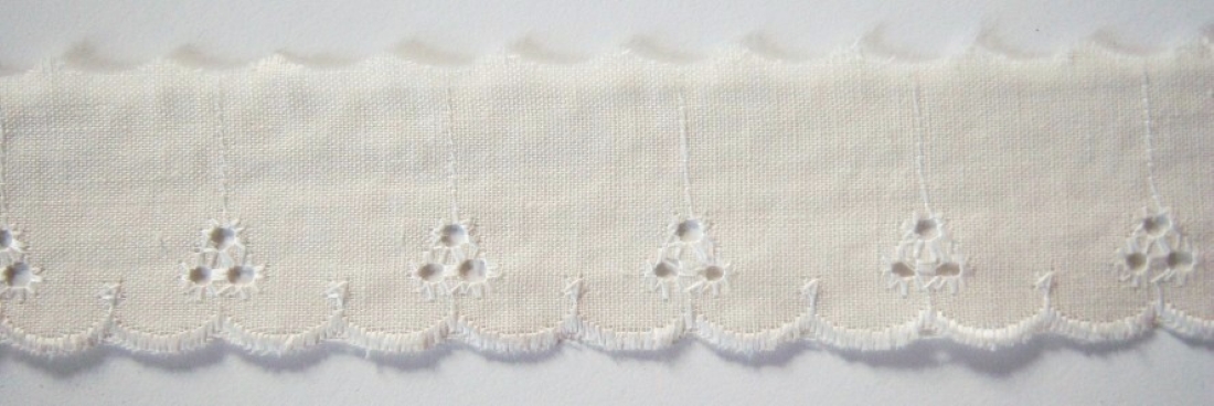 Natural 1 3/8" Eyelet Lace