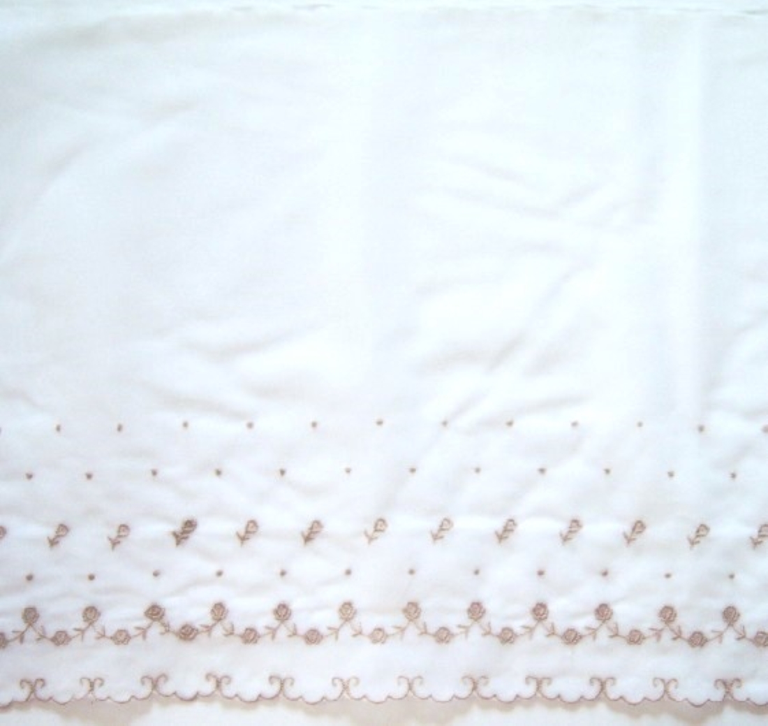 White/Tan 11" Double Tricot