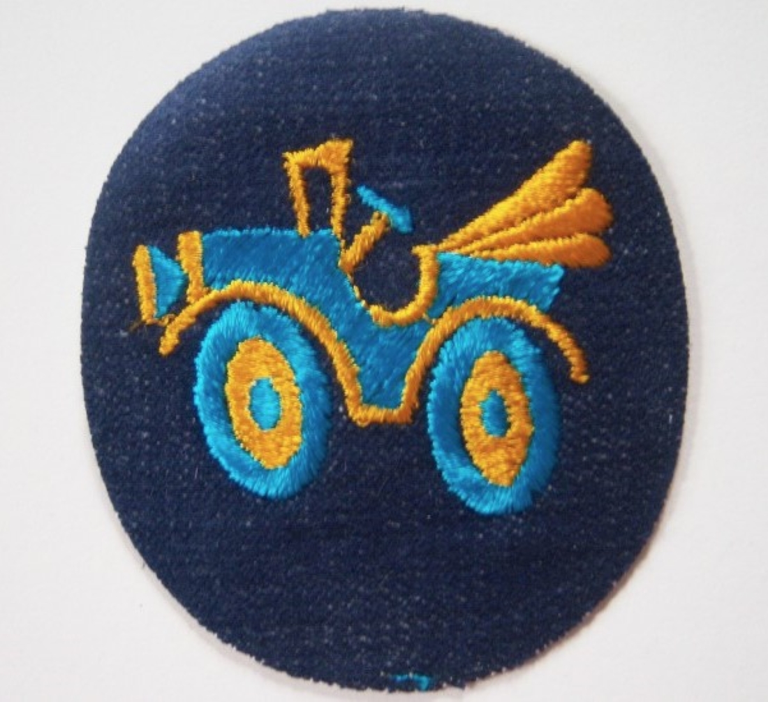 Denim Antique Car Patch
