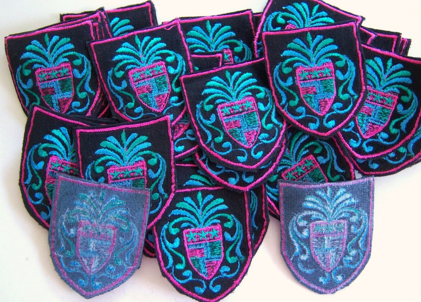 Black/Turquoise Emblems