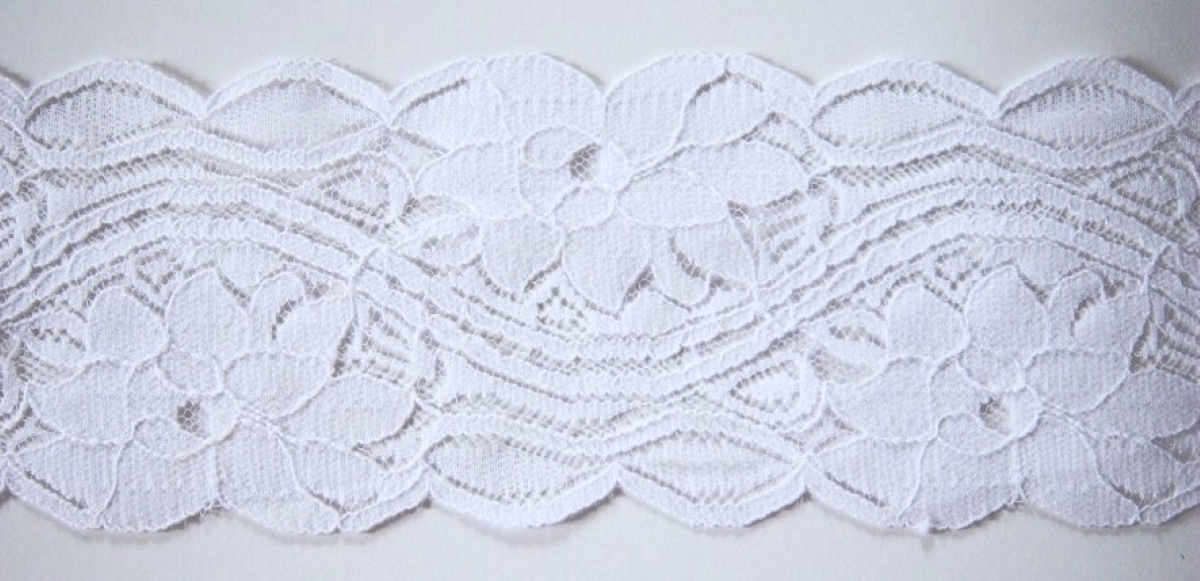 Diamond White 3 3/8" Nylon Lace