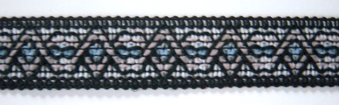 Black/White/Blue 7/8" Tape