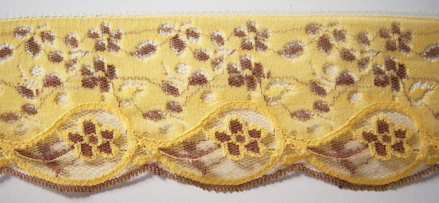 Yellow/Brown Lace