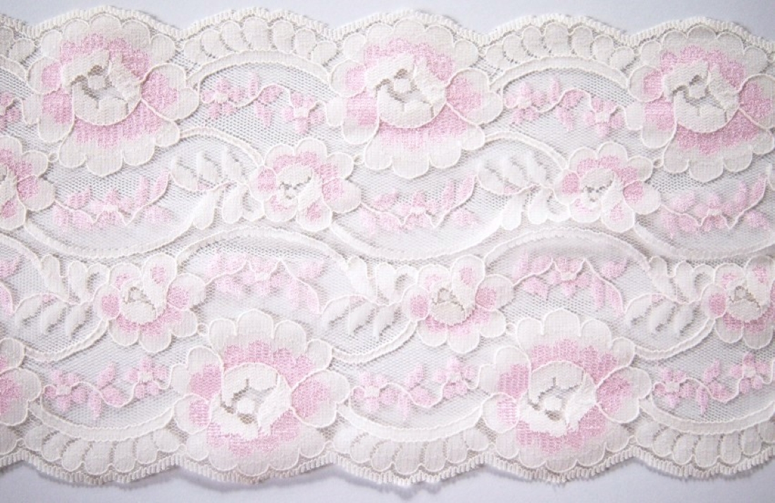 Candlelite/Pink 6 Inch Lace