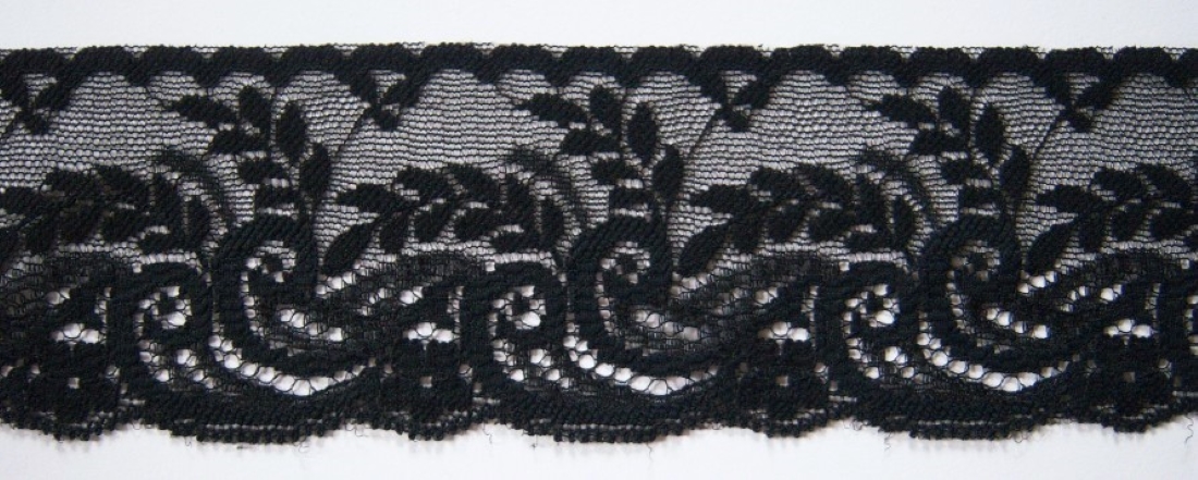 Black 2 1/2" Nylon Lace