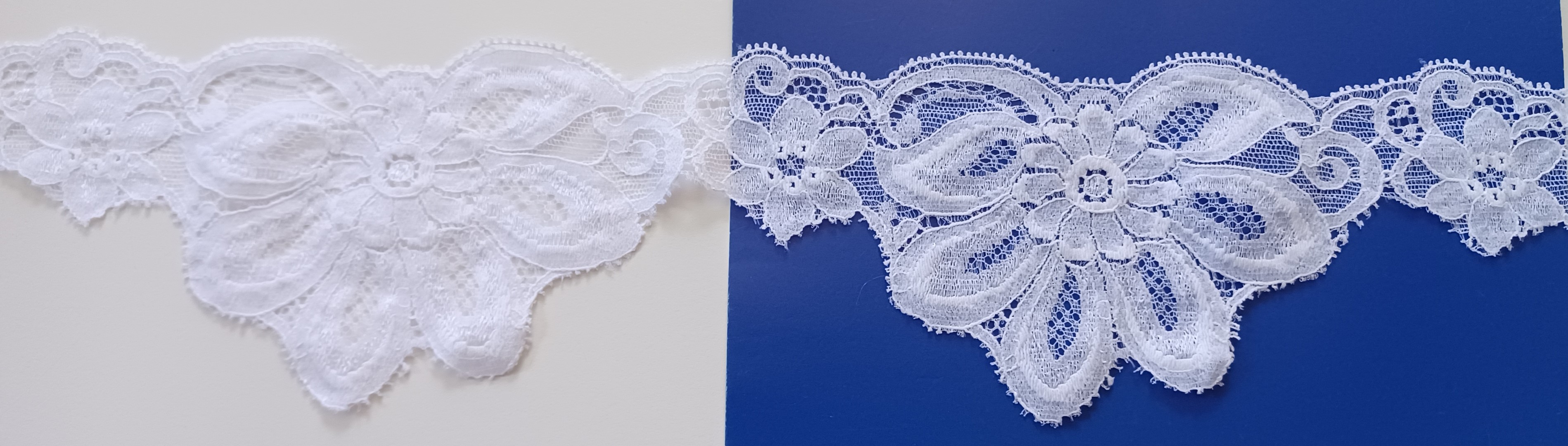 White 3 1/2" Nylon Lace