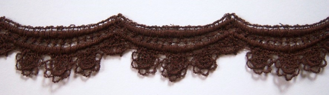 Brown 1 1/4" Venise Lace
