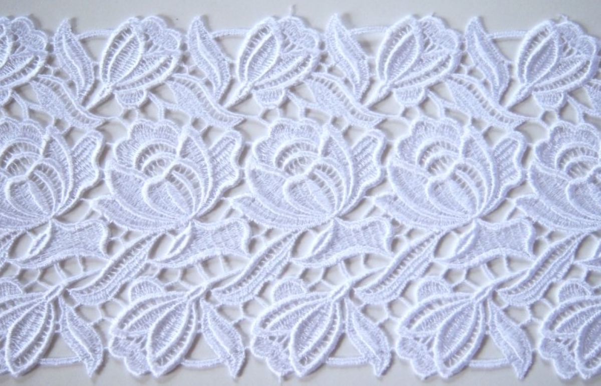 White 5 1/2" Venise Lace