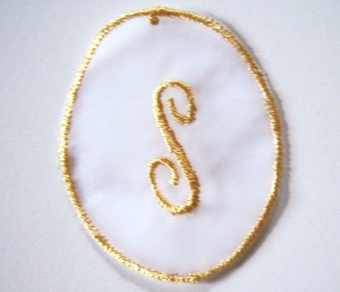 Gold Embr. Organza S Applique
