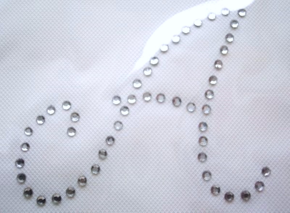 Letter A 51 - 4mm Rhinestones