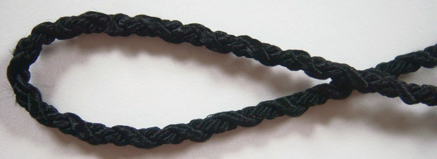 Black 3/16" Poly Fancy Cord
