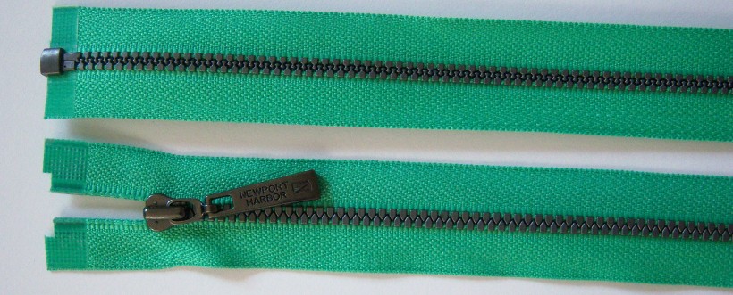 Spring Green YKK 28" Vislon Newport Harbor Pull Separating Zipper