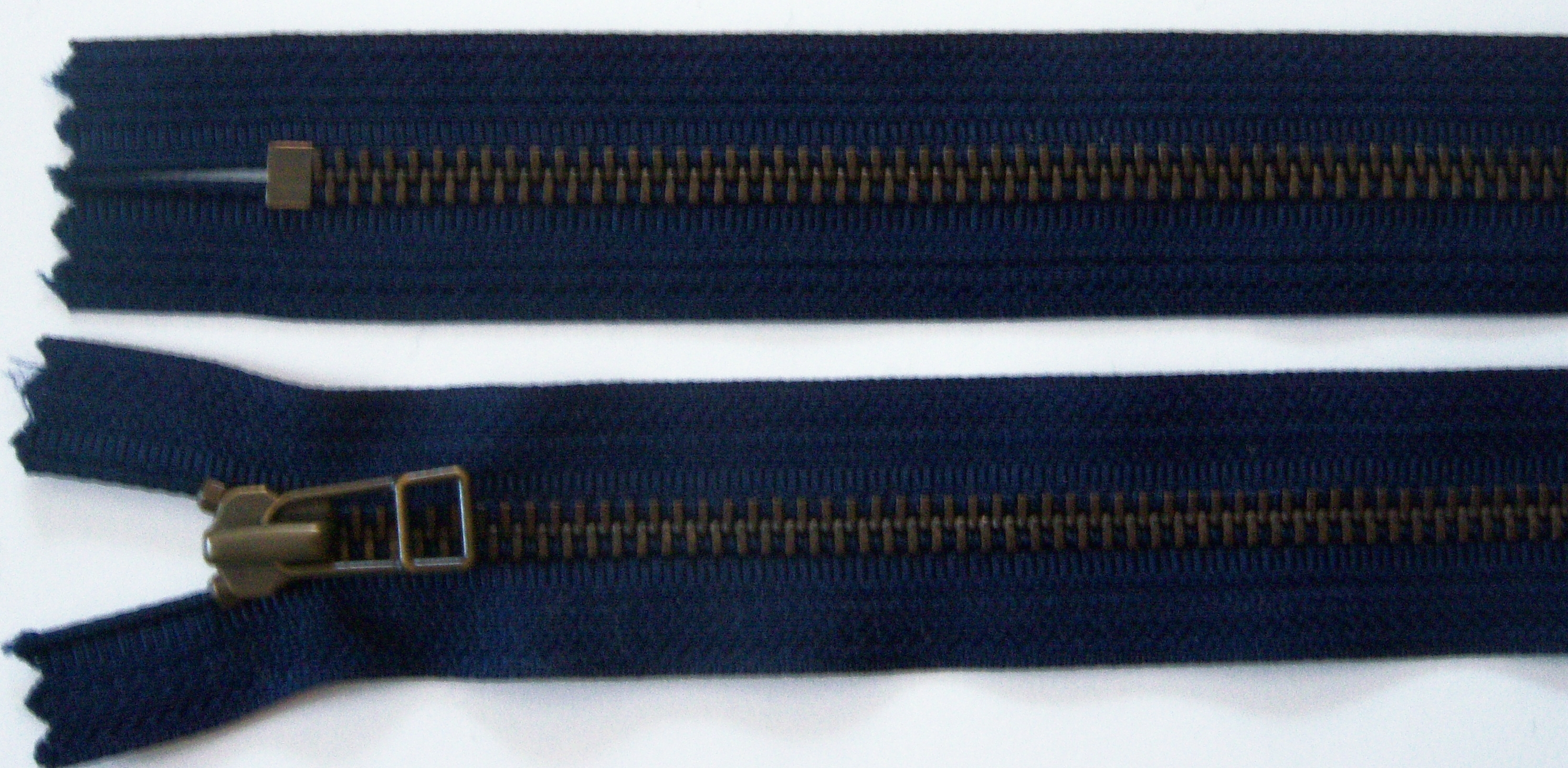 Lt Navy YKK 14" Metal Zipper