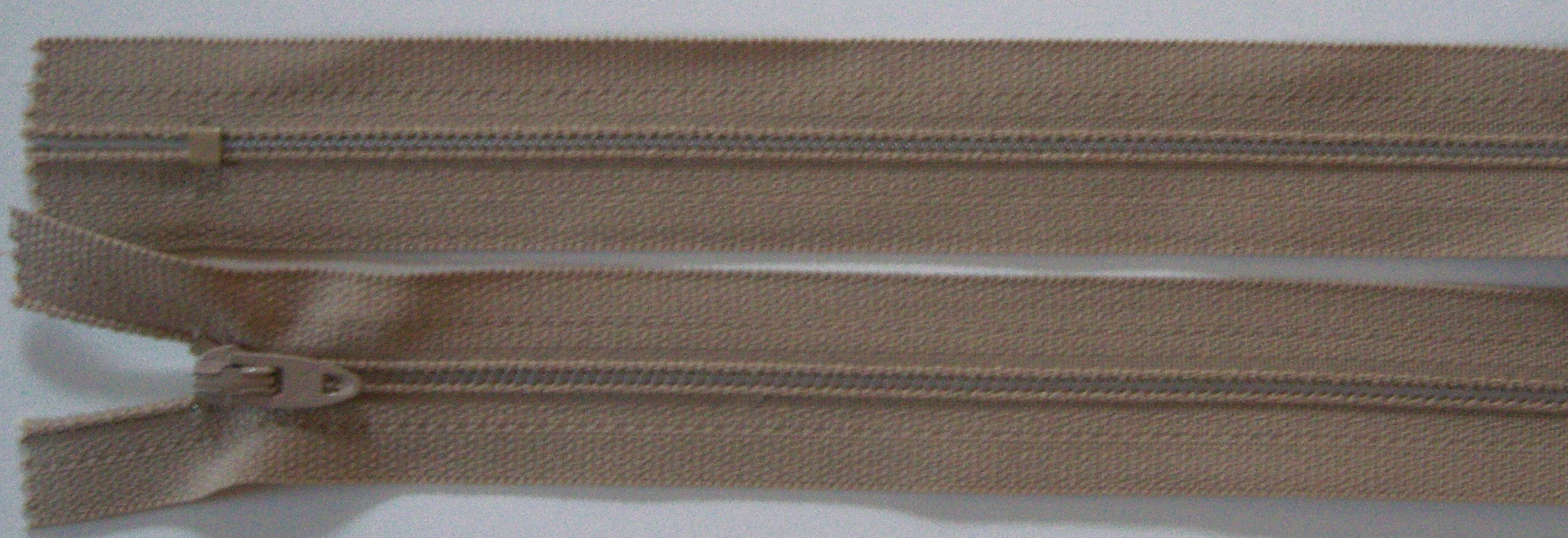 Nude Beige Talon 7" Zipper