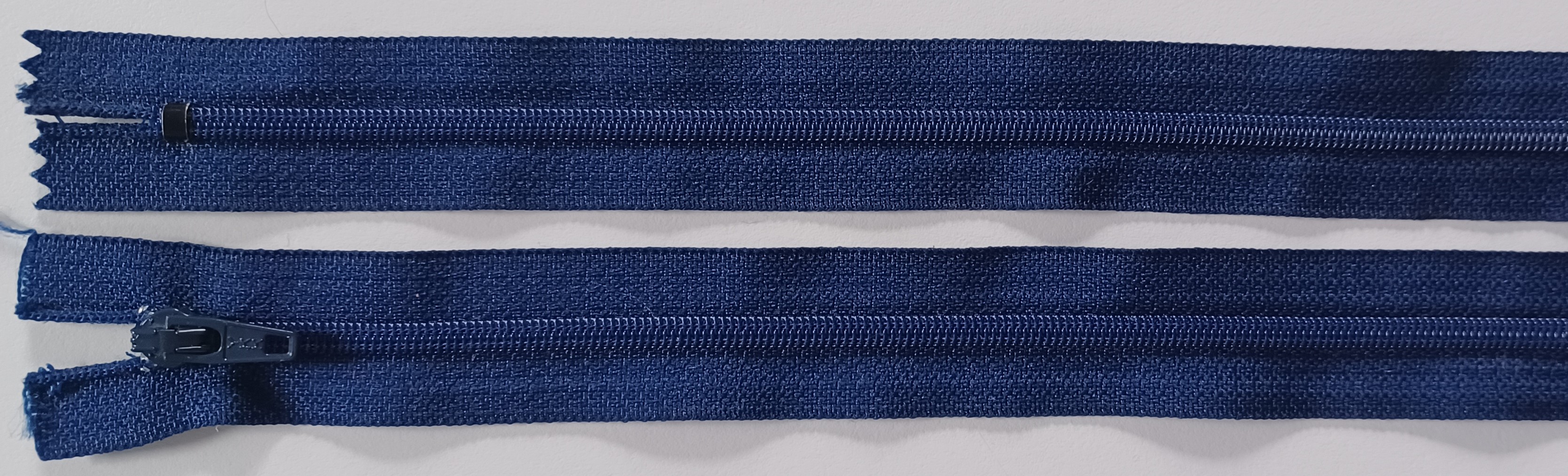 YKK 8" Classic Navy Nylon Coil Zipper