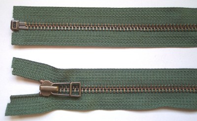 Dusty Green YKK 28" Metal Separating Zipper