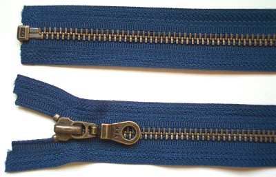 Sapphire YKK 23" Metal Separating Zipper