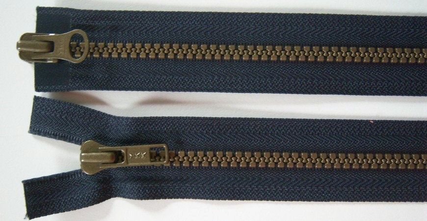 Midnight YKK 24" Vislon Separating Parka Zipper