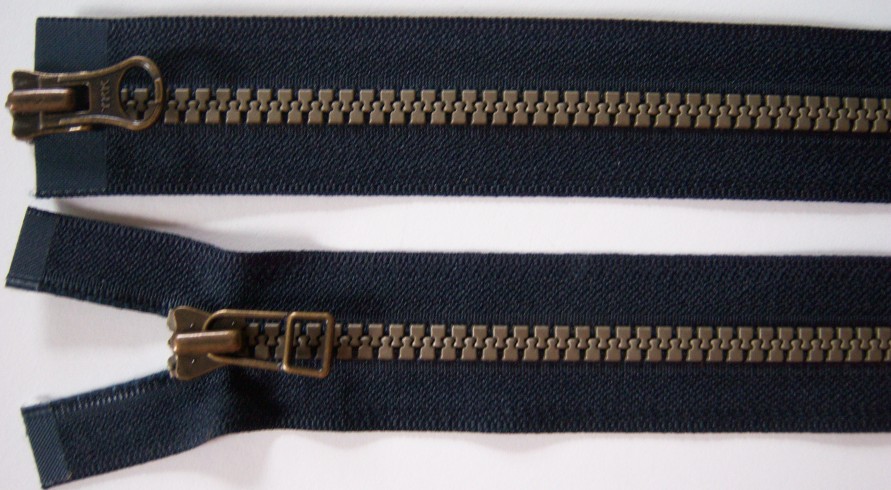 Dk Navy YKK 26" Vislon Parka Separating Zipper