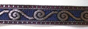 Silver/Royal 7/8" Jacquard