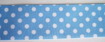 Blue/White Dot 1 1/2" Grosgrain Ribbon
