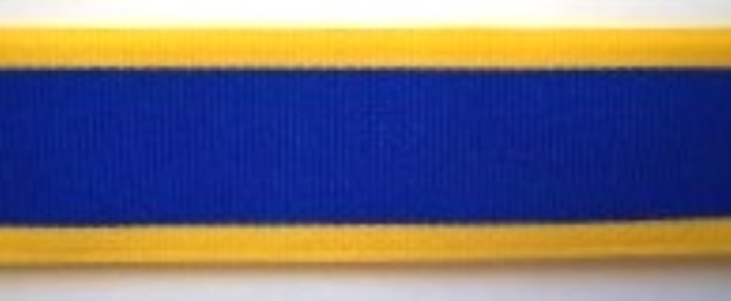 Gold/Royal 1" Grosgrain Ribbon