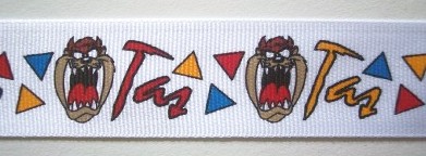 Tasmanian Devil 1" Grosgrain Ribbon