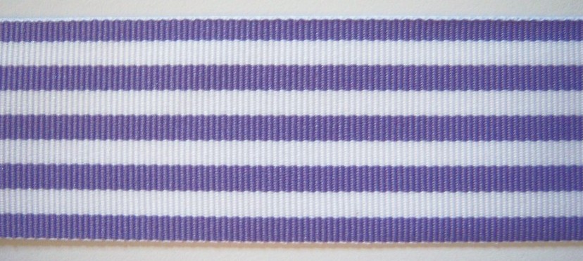 White/Orchid 1 1/2" Grosgrain Ribbon