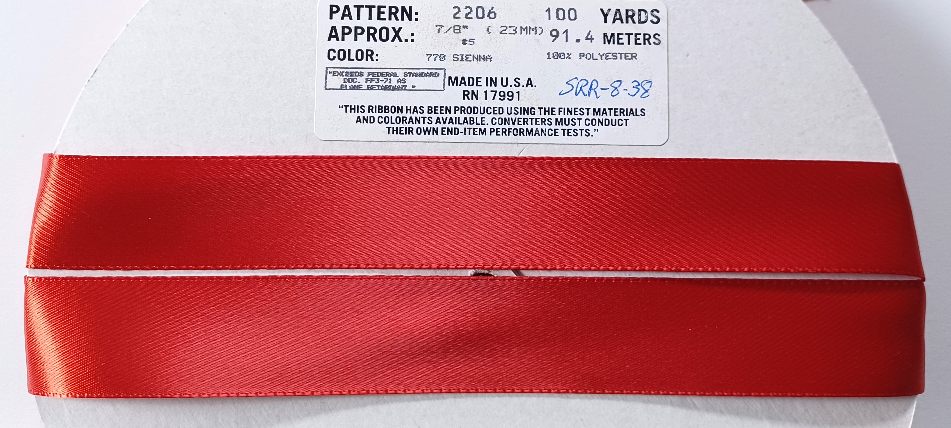 Sienna 7/8" Satin Ribbon