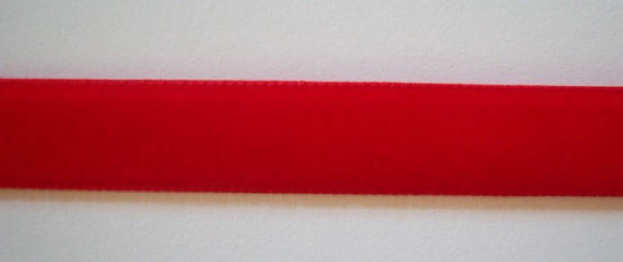 Red Nylon 5/8" Velvet Ribbon