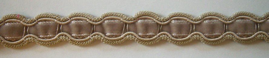 Amber Nylon 11/16" Velvet Braid