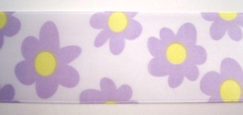 Orchid Daisy 1 1/2" Satin Ribbon