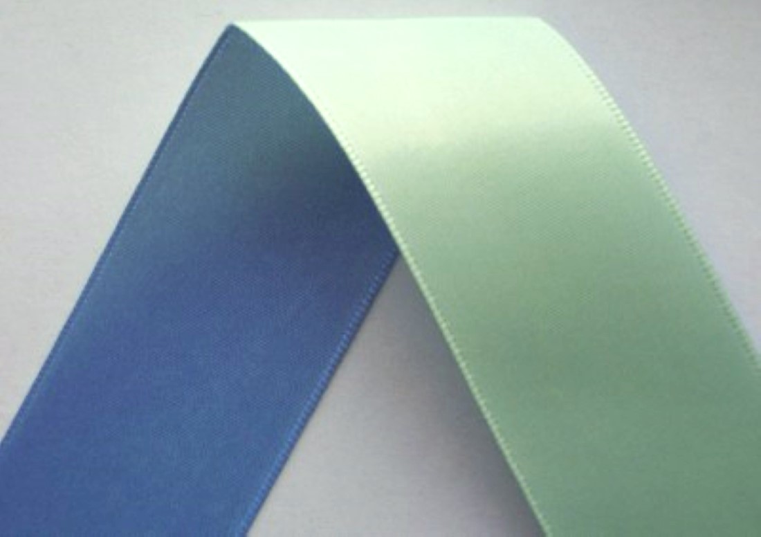 Iris/Mint 1 1/2" Satin Ribbon