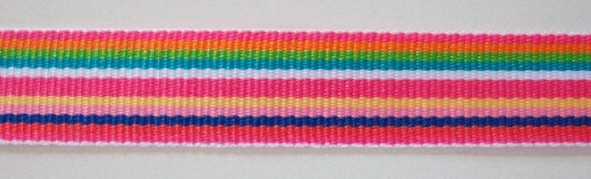 Pink Multi 5/8" Grosgrain Ribbon