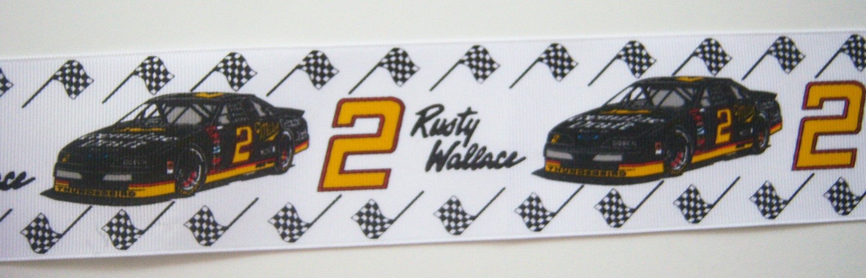Nascar Rusty Wallace 2 1/4" Grosgrain Ribbon