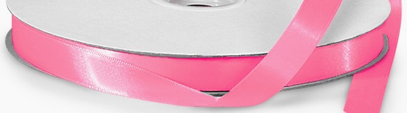 Hot Pink 5/8" Poly Satin Ribbon