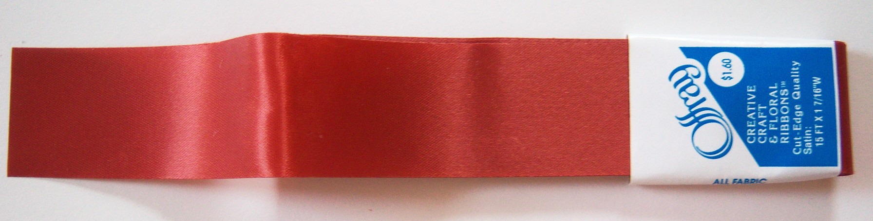 Offray Rust Satin 1 7/16" Ribbon
