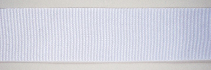White 1 3/8" Grosgrain Ribbon