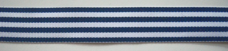 Midnight/White 7/8" Grosgrain Ribbon