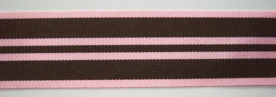 Sea Shell/Wide Brown 1 1/2" Grosgrain Ribbon